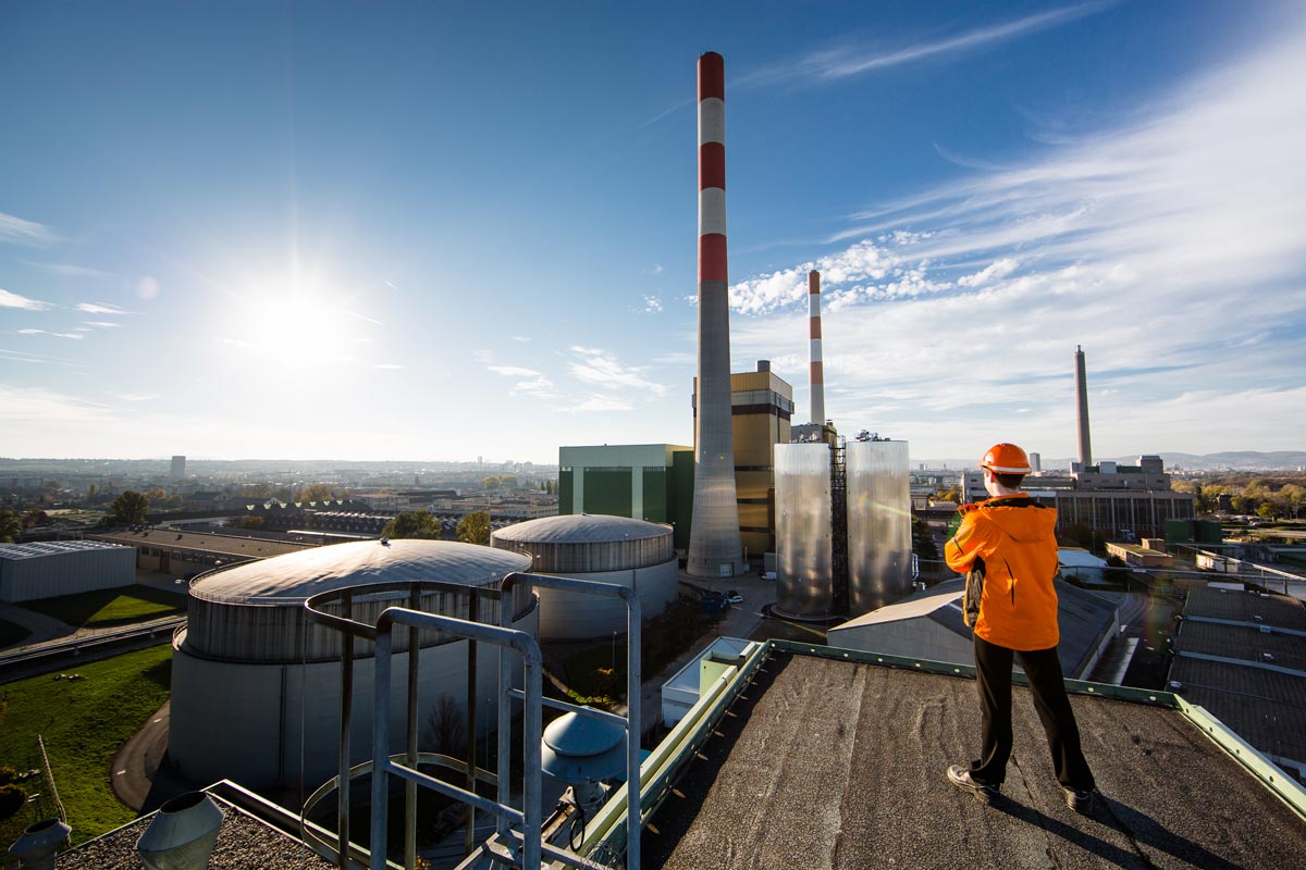 High-pressure heat storage facility at Simmering power station Photo: Wien Energie/Ian Ehm