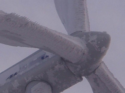 Iced-up rotor, photo: LKR Ranshofen