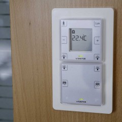 Smart control of temperature, lights and blinds, Photo: Waldhör KG