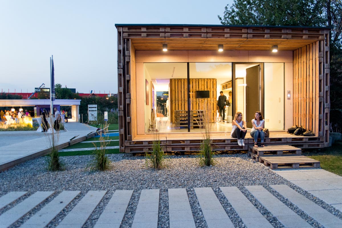 Pallet House, Blaue Lagune Vienna, Photo: palettenhaus.com