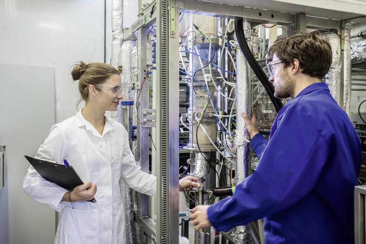 Laboratory facility at TU Wien (Vienna University of Technology), photo: TU Wien/Julius Pirklbauer