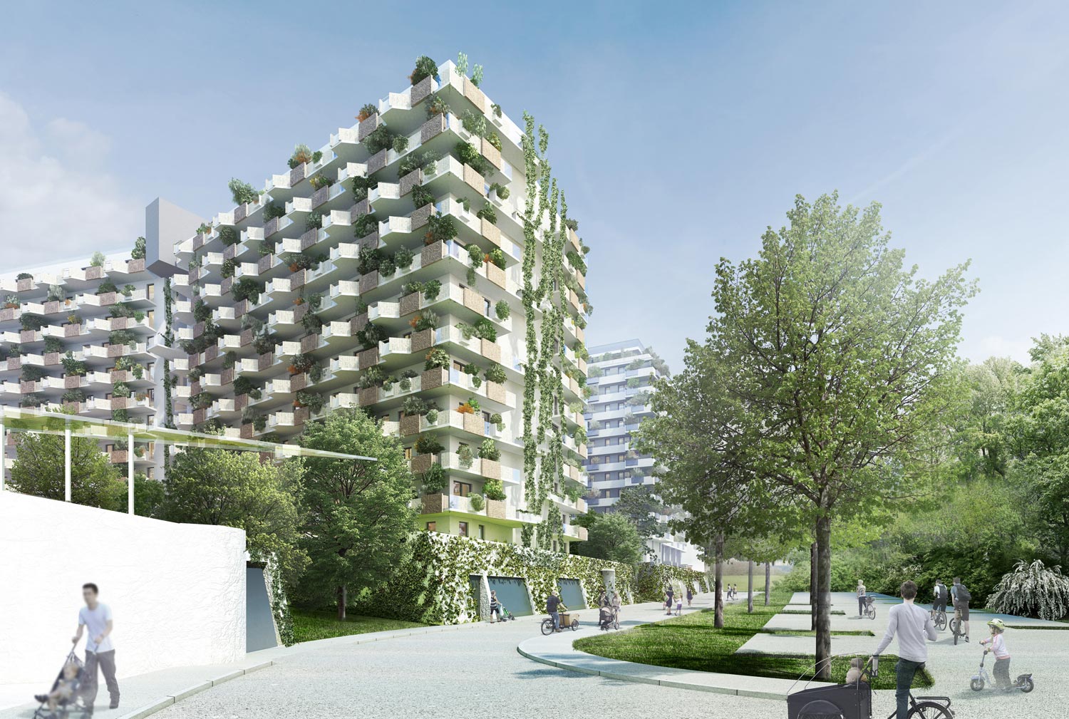 Biotope City Architecture: RLP Rüdiger Lainer & Partner, Rendering: schreinerkastler