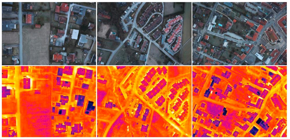 RGB orthophotos and thermal recordings, Source: Project HOTSPOTS