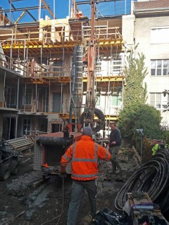 Inner courtyard at Geblergasse under construction, photo: Gerhard