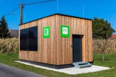 This “urban box” houses the community storage system, photo: Energie Steiermark/icon