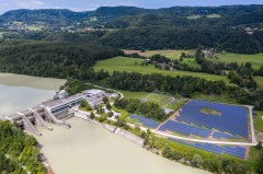 Gelände des Draukraftwerks in Ludmannsdorf/Bilčovs, Foto: Verbund AG