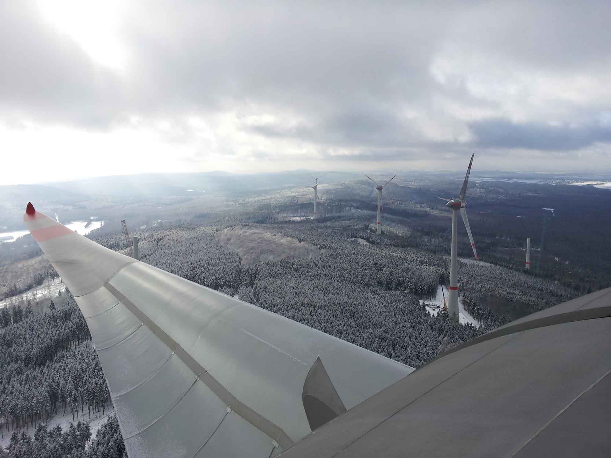 Wind turbines free of ice, photo: VERBUND