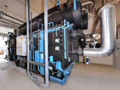 Absorption heat pump in Hallein, photo: Climate and Energy Fund/Krobath
