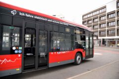 Elektrischer Stadtbus in Dornbirn